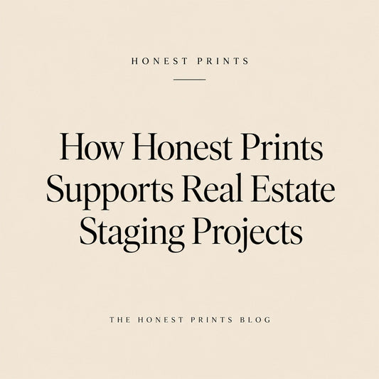 Artwork Staging Dubai: How Honest Prints Supports Real Estate Staging Projects